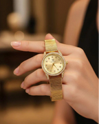 WHL Round Stone Shafal Chain Women's Watch