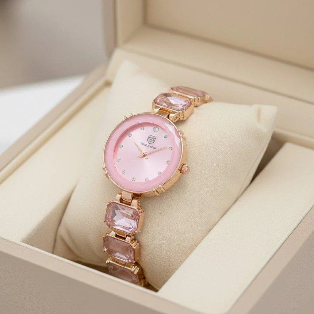WHL Round Stone Women's Watch