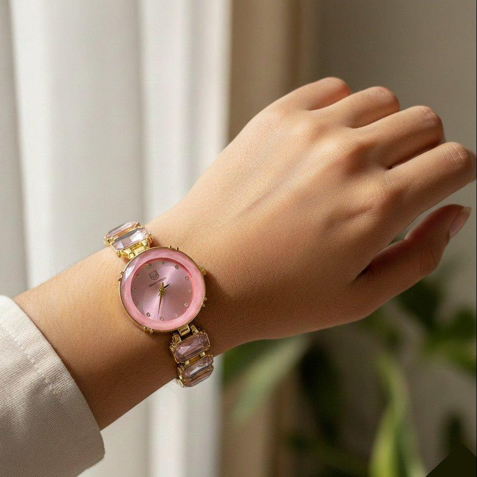 WHL Round Stone Women's Watch