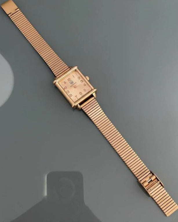 WHL Square Flower Shafal Chain Women's Watch