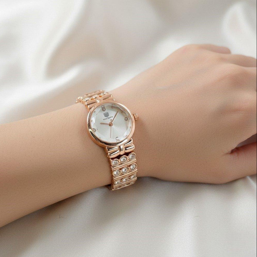 WHL Round Stone Bracelet Women's Watch