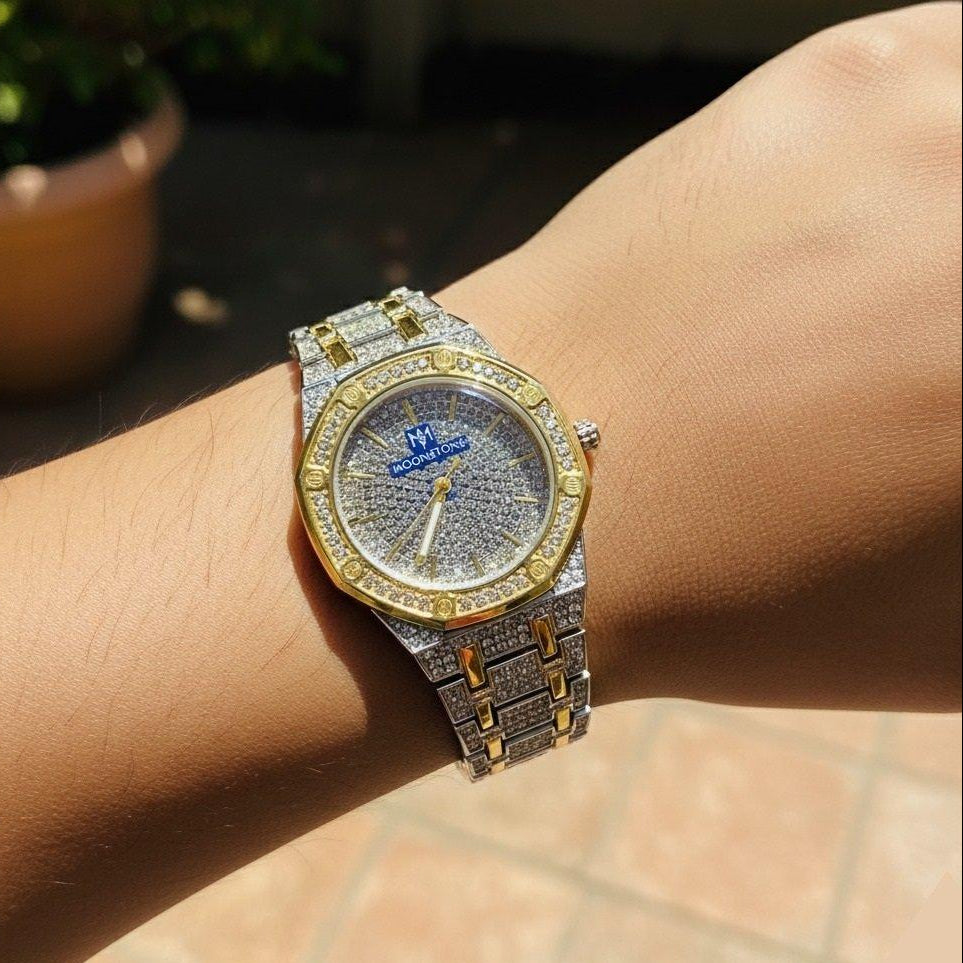 WHL Stone Dial Two Tone Women's Watch