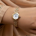 WHL Round Stone Dial Women's Watch