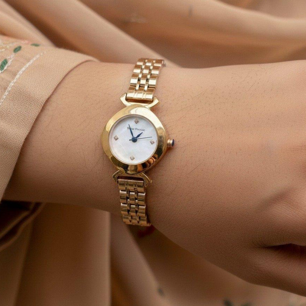 WHL Round Stone Dial Women's Watch