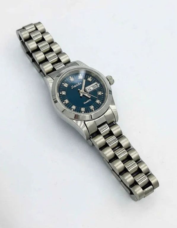 WHL Round Stone Dial Women's Watch