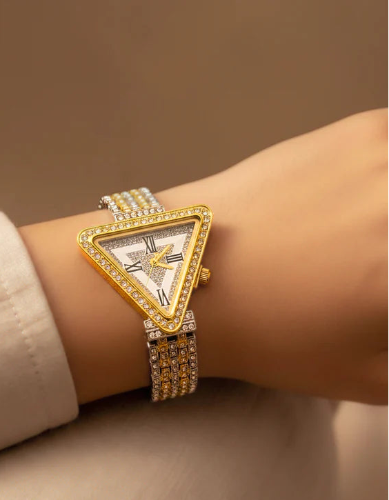 WHL Triangle Rhinestone Women's Watch
