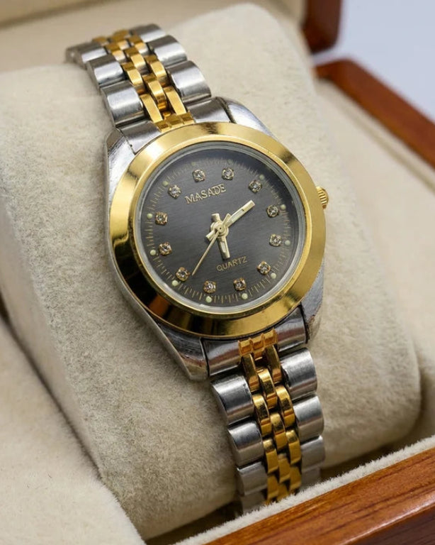 WHL Round Stone Dial Women's Watch